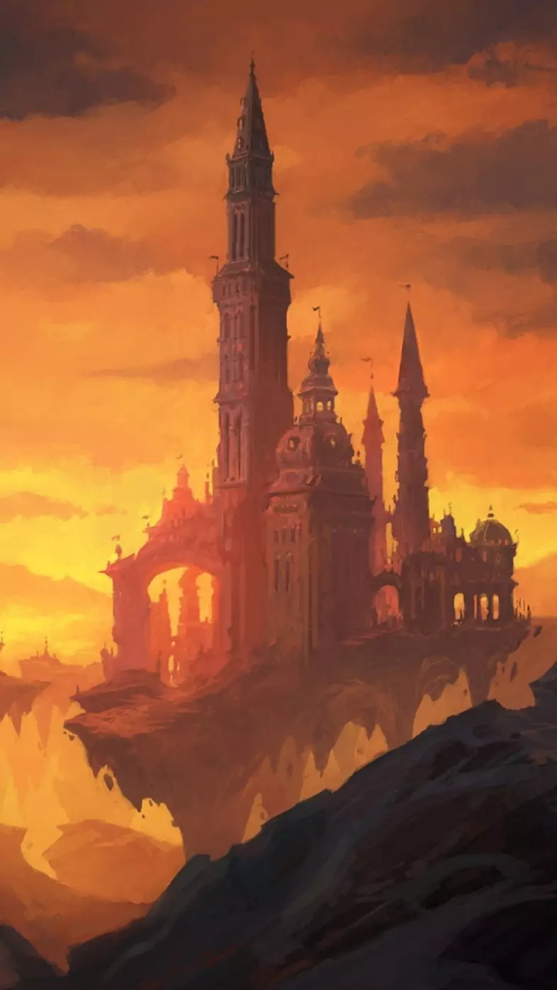 fantasy castle wallpaper