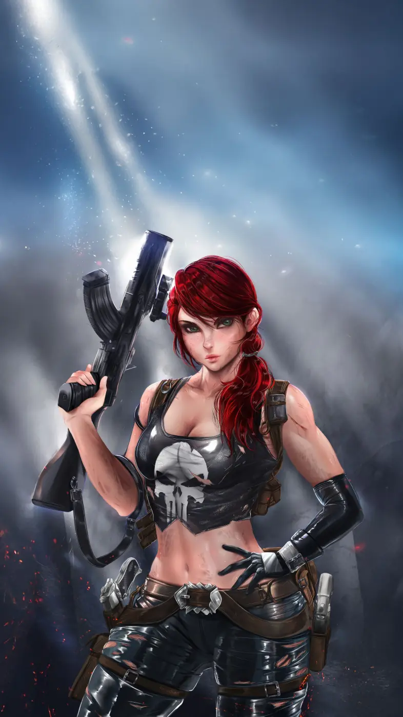 female punisher unleashed game wallpaper