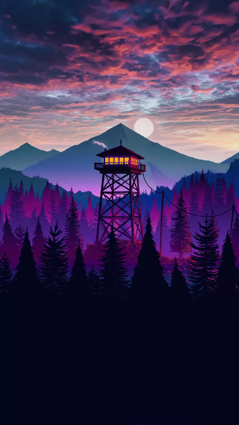 firewatch landscape wallpaper