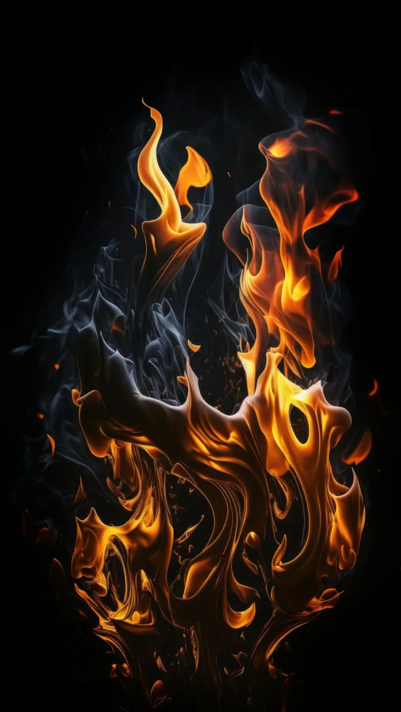 flame art wallpaper