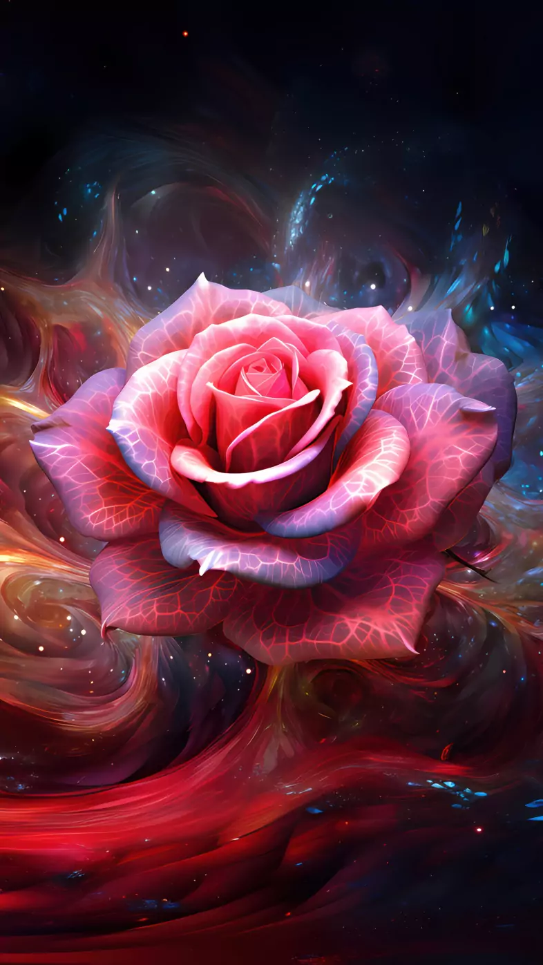 flower ai art wallpaper