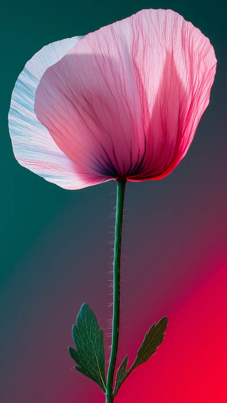 flower petals light veins wallpaper