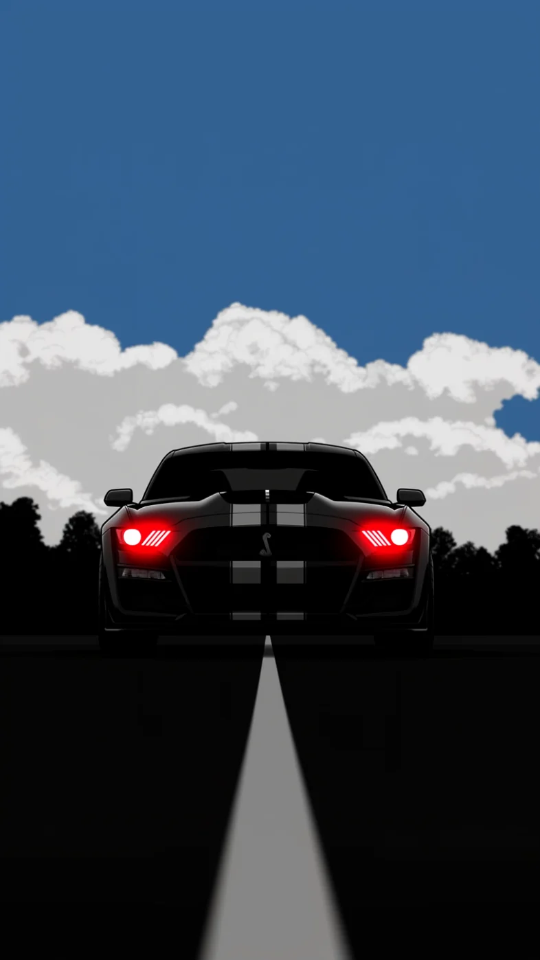 ford mustang shelby car art wallpaper