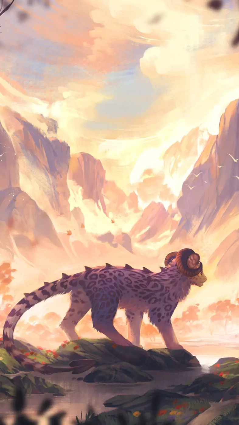forest of leopard yf  wallpaper