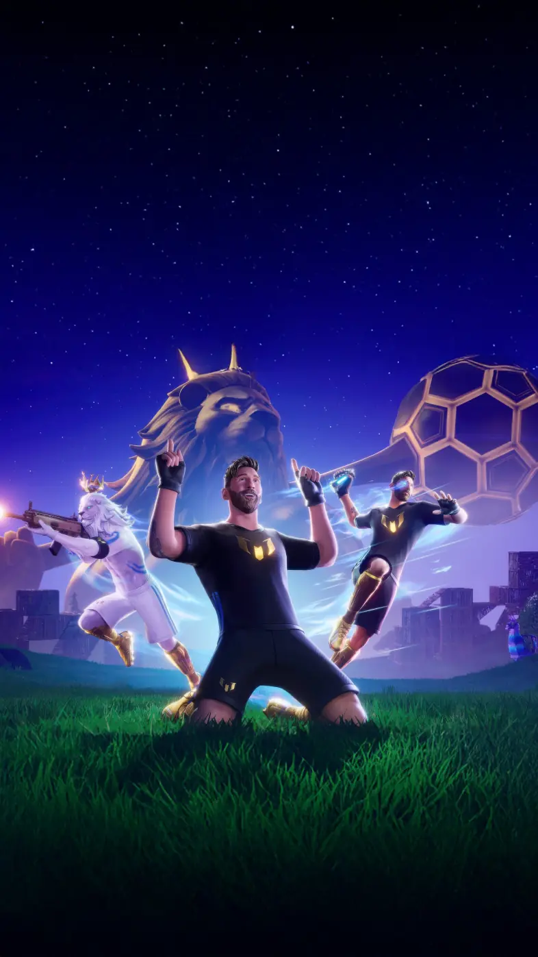fortnite x messi game wallpaper