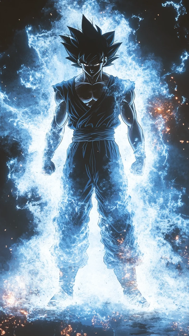full body Goku ultra instinct wallpaper