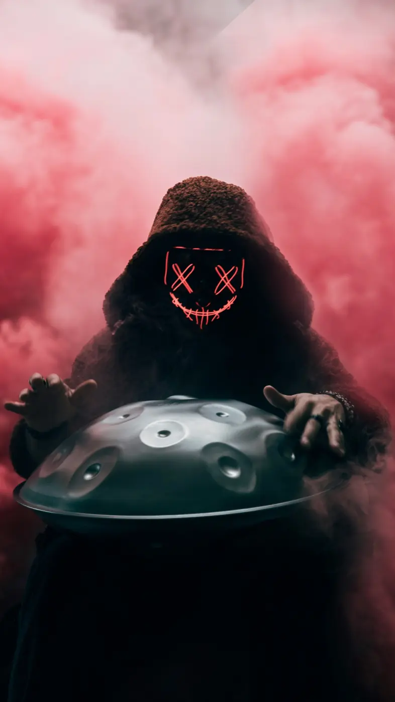 gas masked character with helmet wallpaper