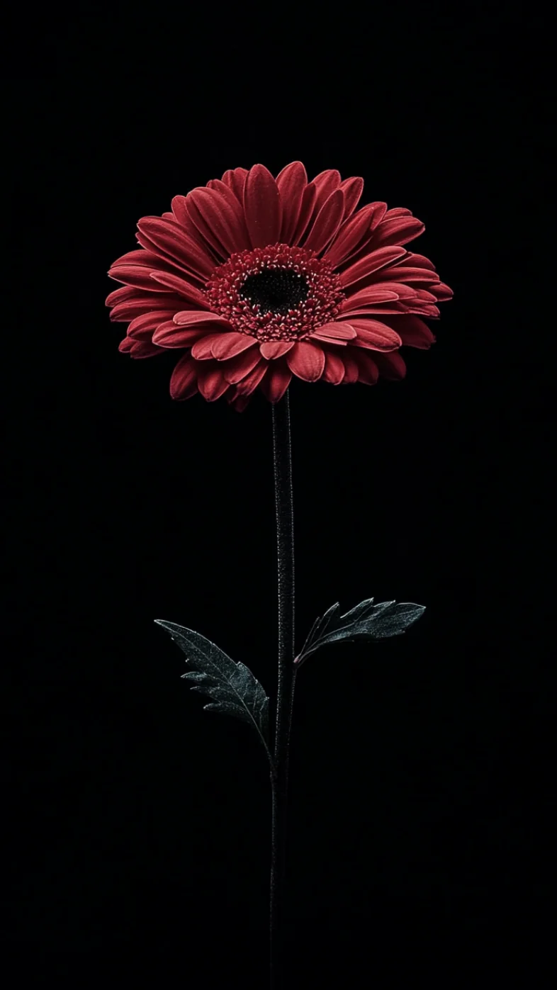 gerbera red flower wallpaper