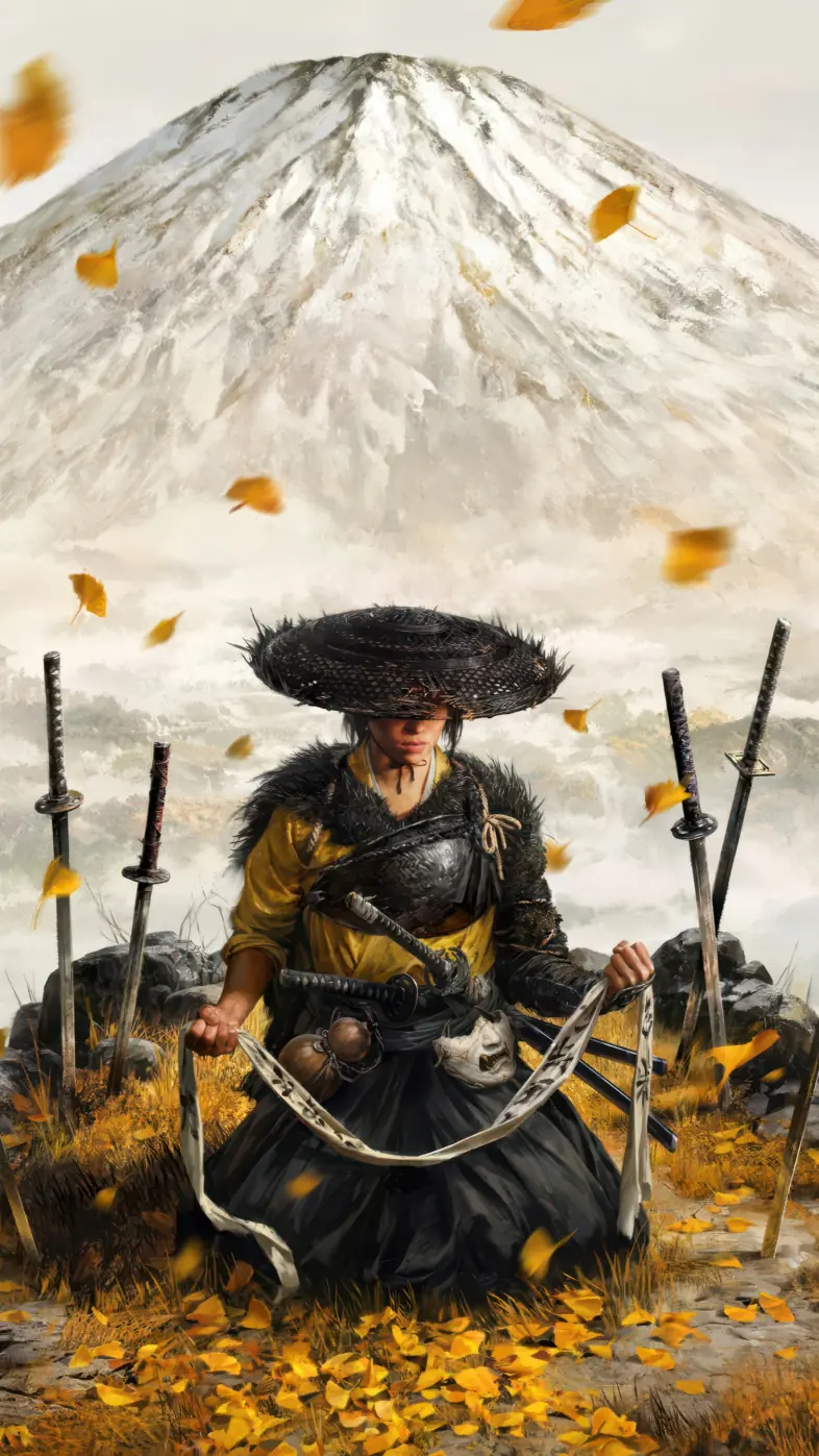 ghost of yotei game wallpaper