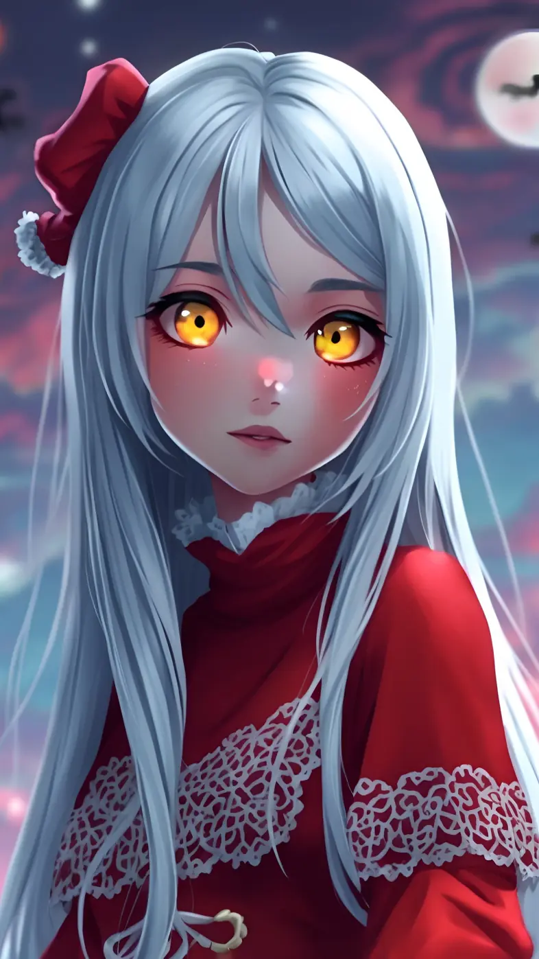 girl cute eyes anime wallpaper