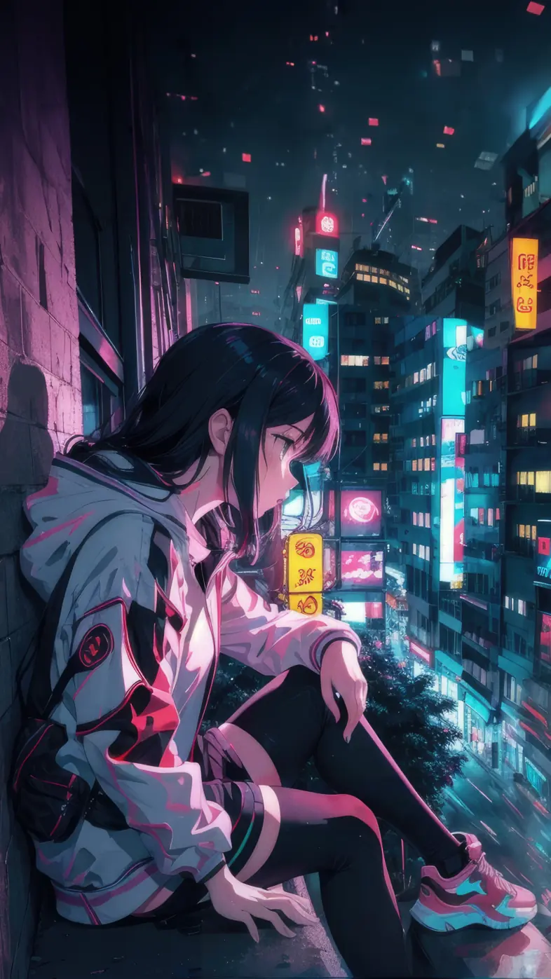 girl lost in thought wallpaper