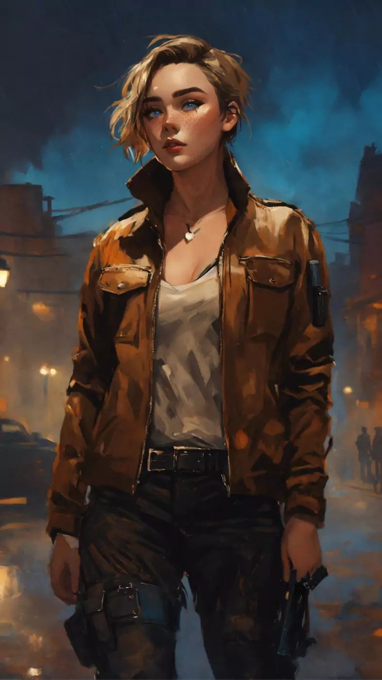 girl with gun wallpaper