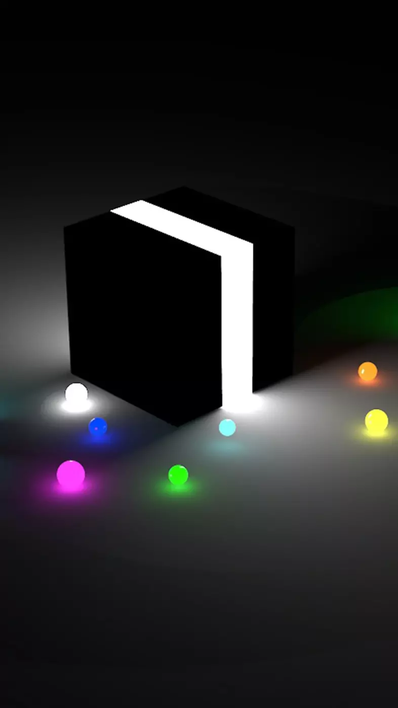 glow cubes wallpaper