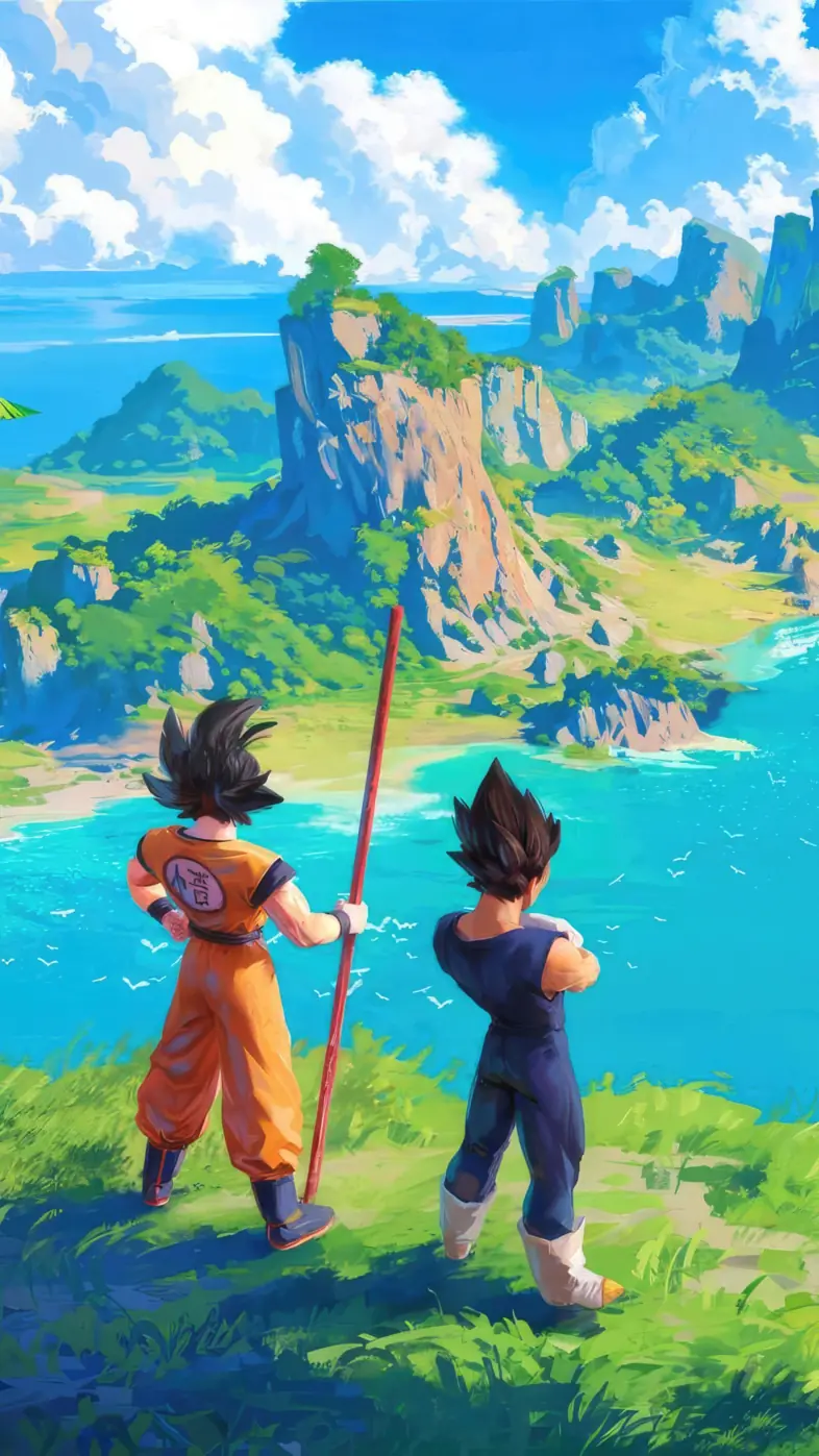 goku and vegeta wallpaper