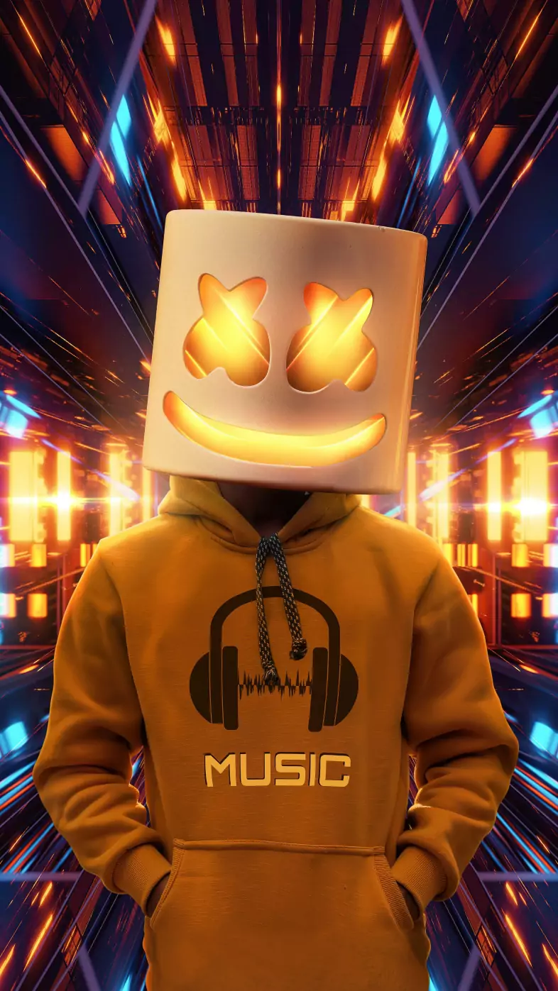gold marshmello wallpaper