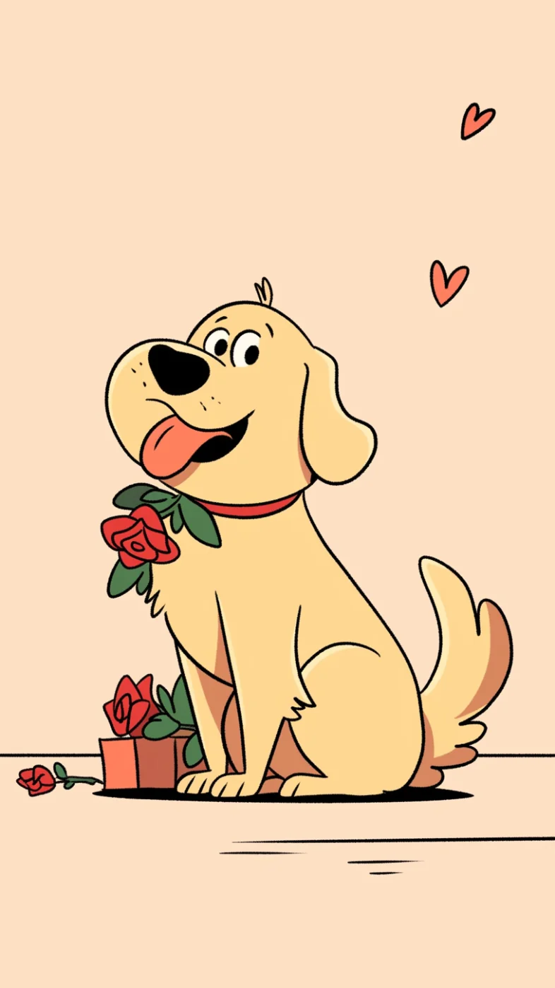 golden retriever puppy art wallpaper