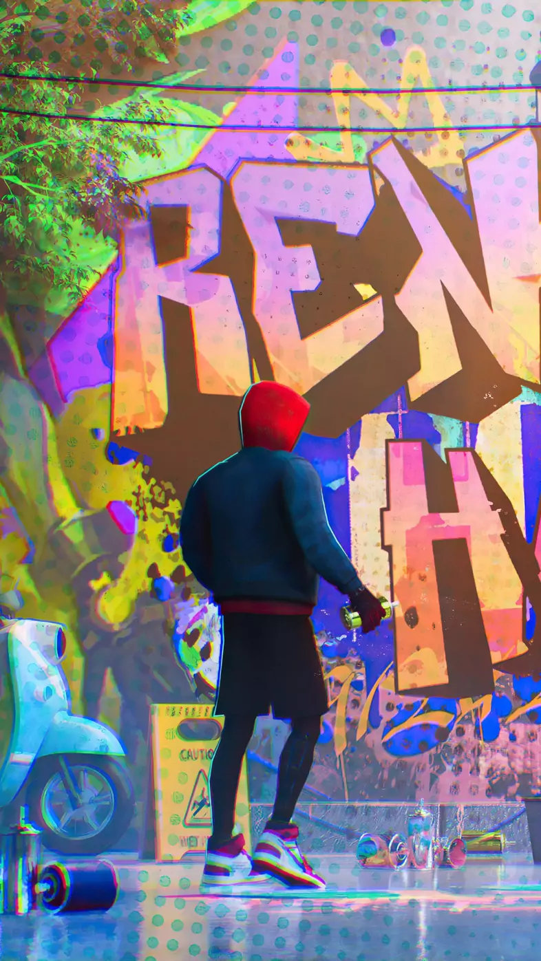 graffiti spiderman wallpaper