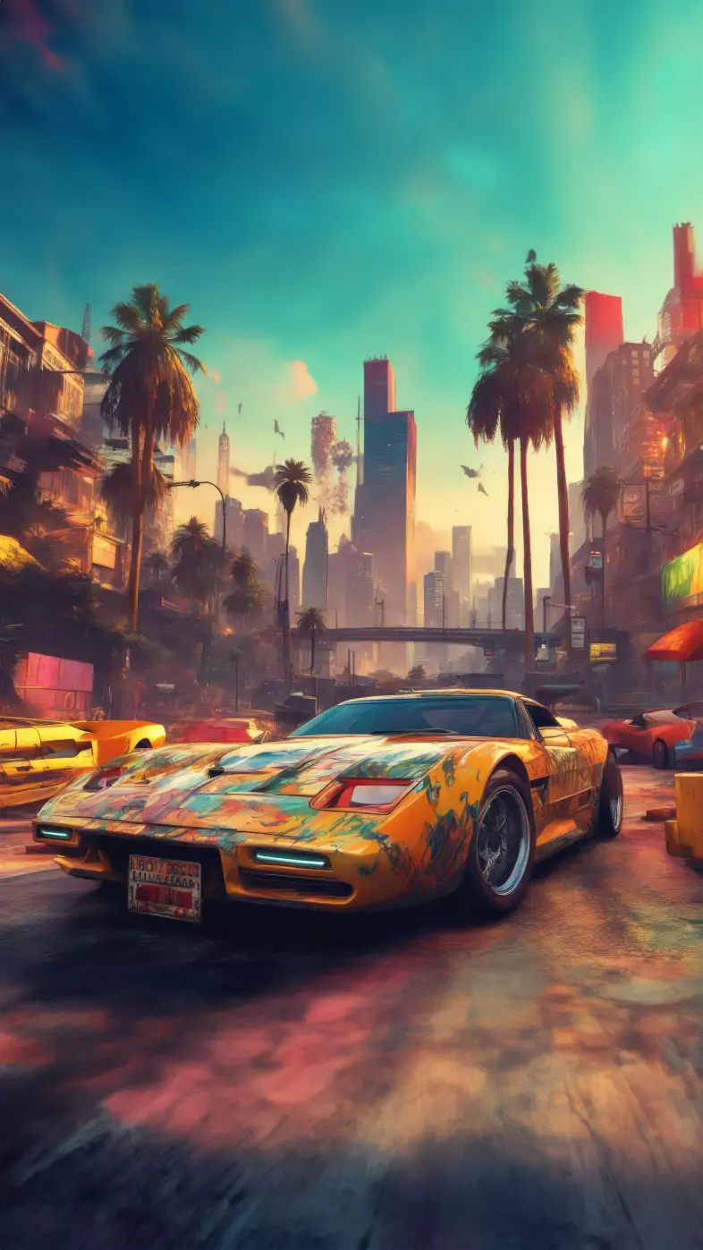 grafitti car wallpaper