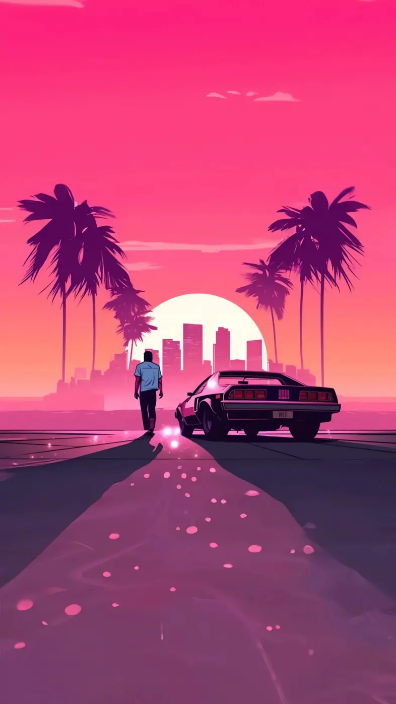grand theft auto vice city game wallpaper