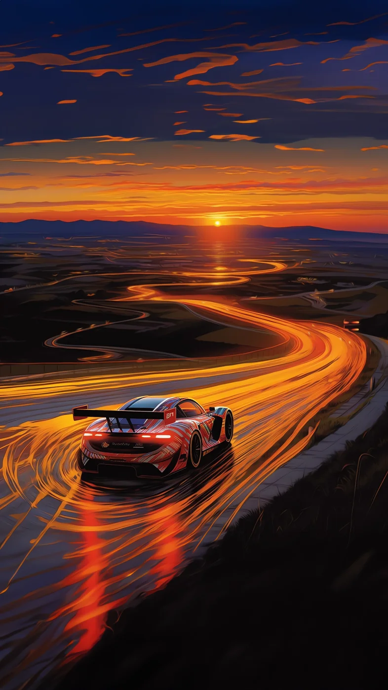 grand tourer sunset cars wallpaper