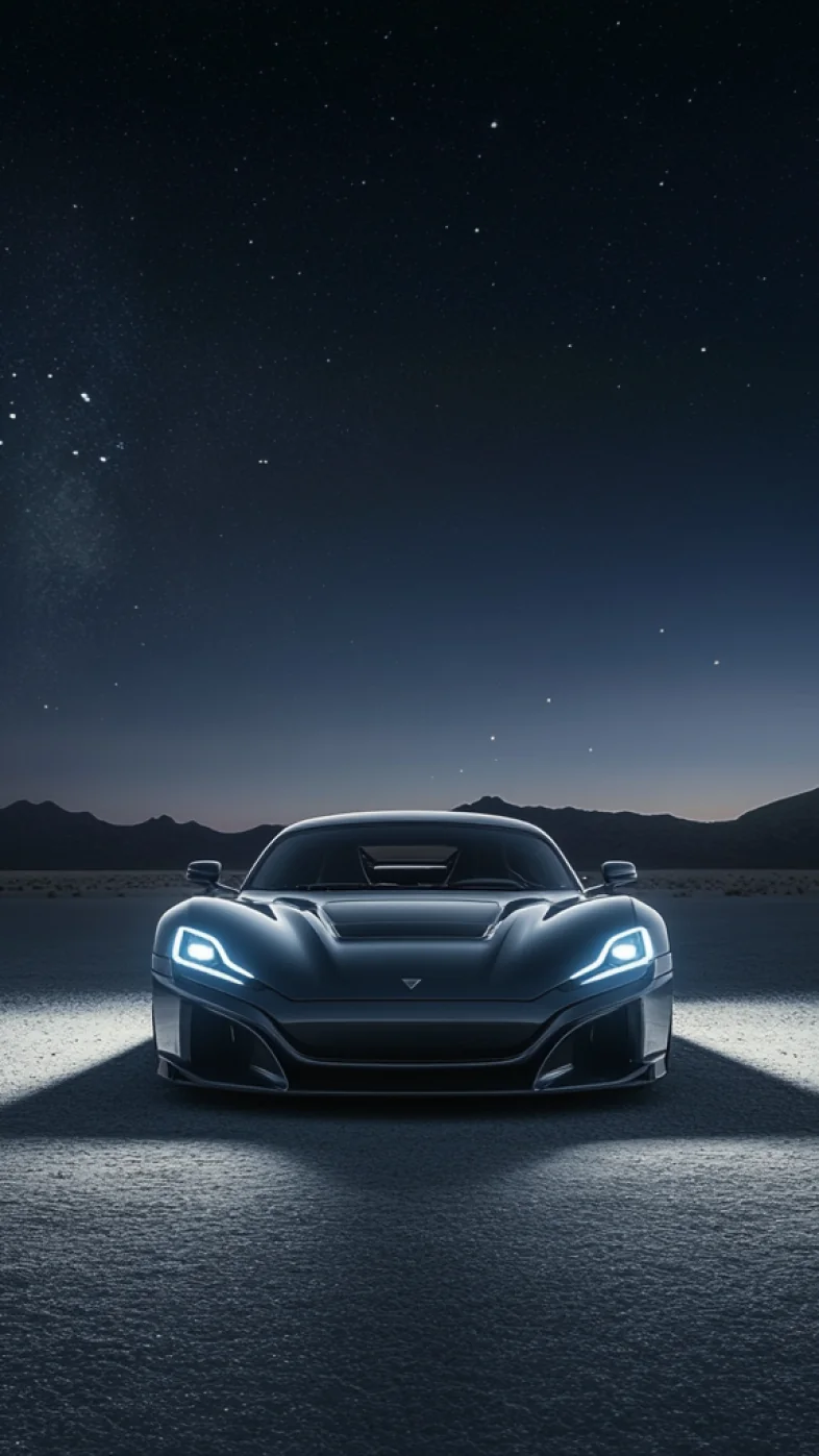 gray Rimac Nevera supercar wallpaper