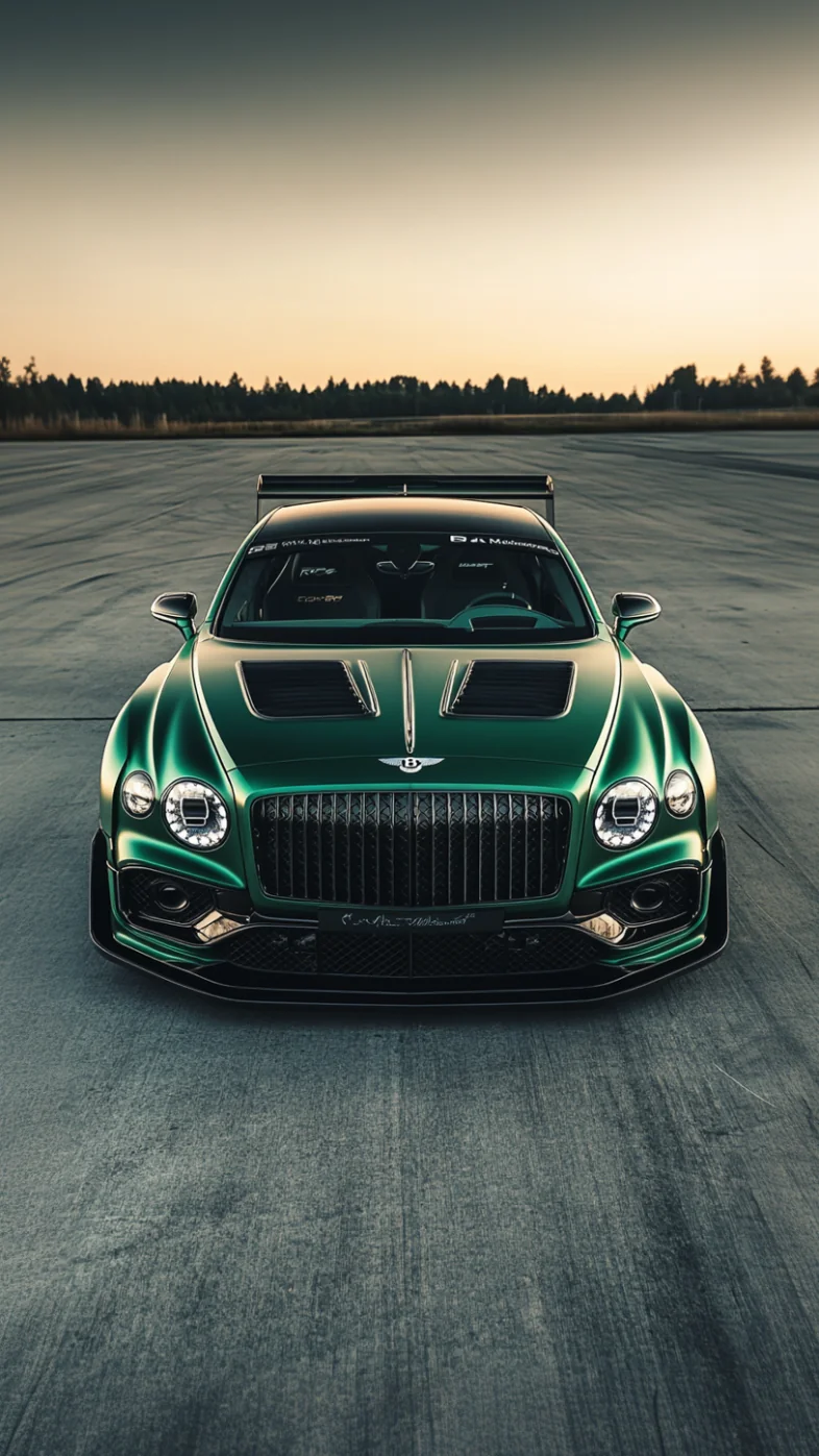 green and black bentley flying car wallpaper