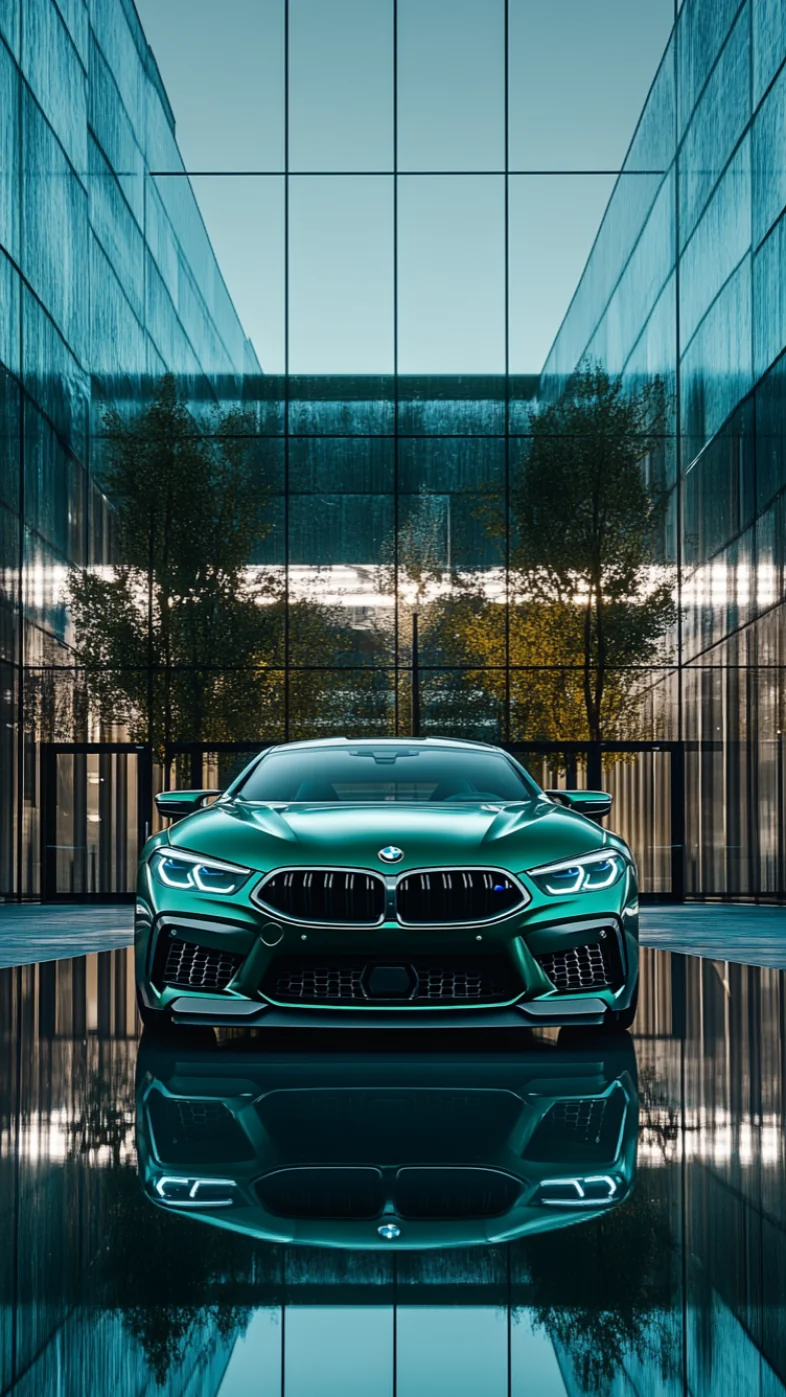 green bmw m8 car wallpaper
