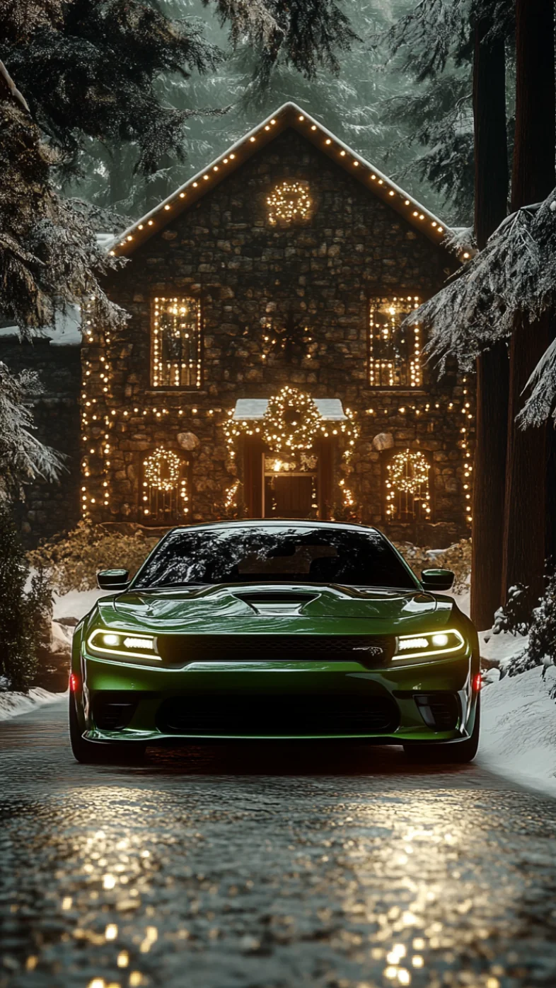 green dodge charger wallpaper