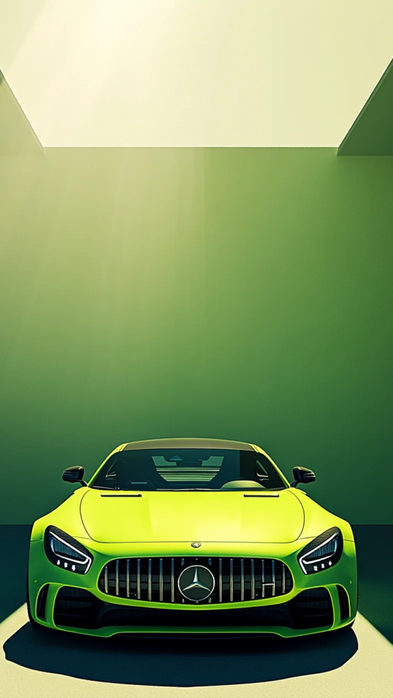 green mercedes amg car wallpaper