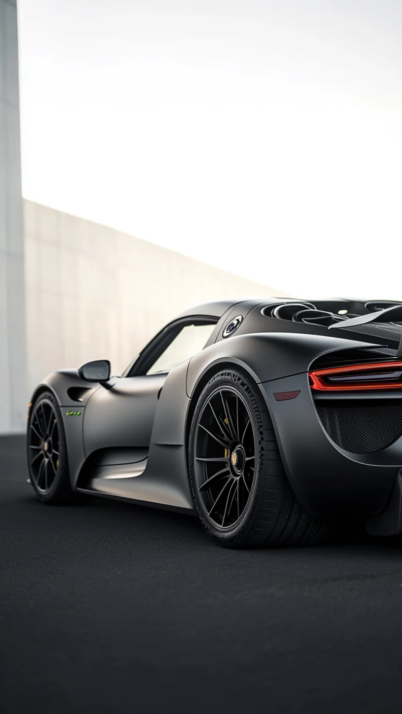 grey porsche 918 spyder car wallpaper