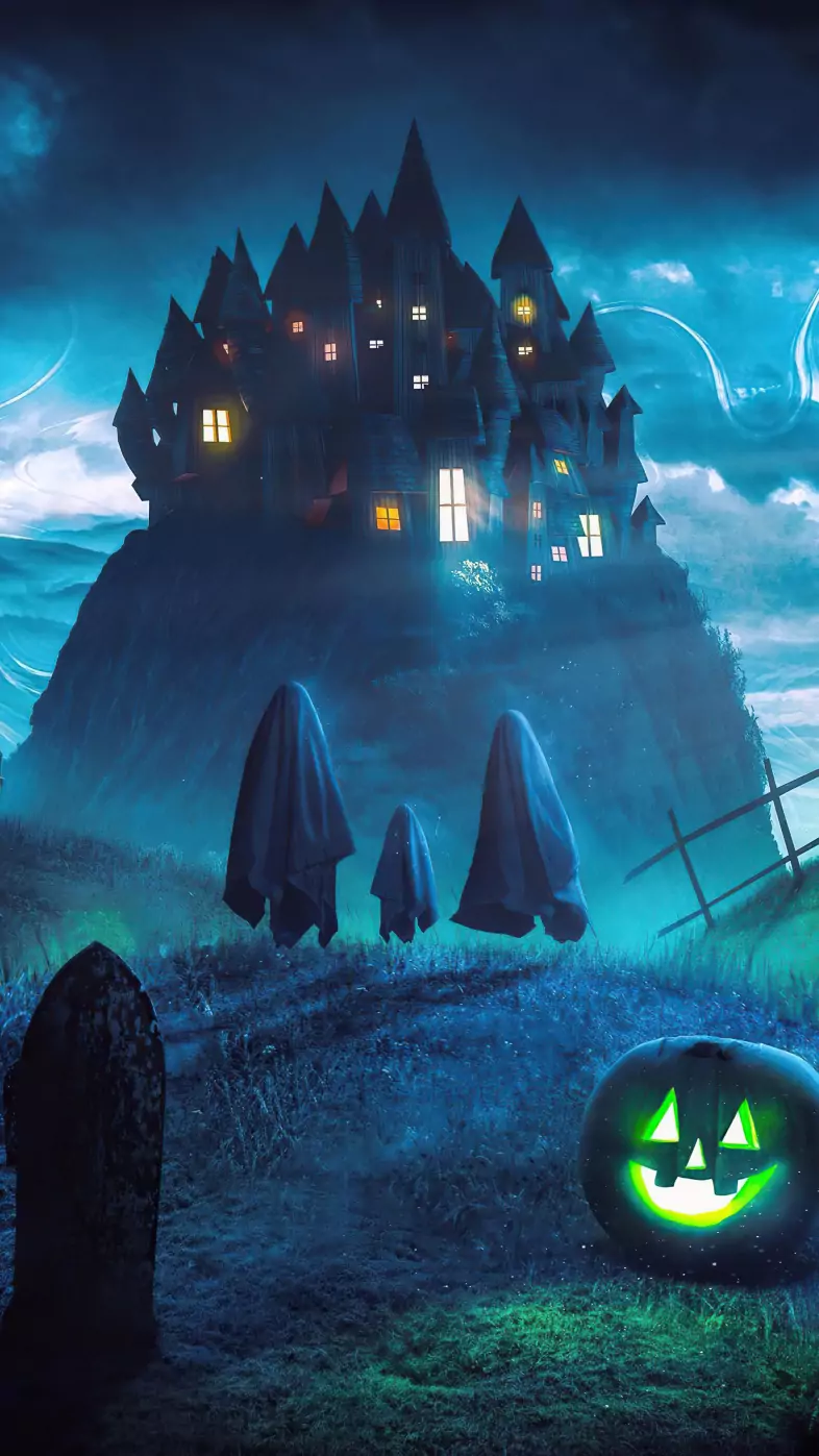 halloween ghosts wallpaper