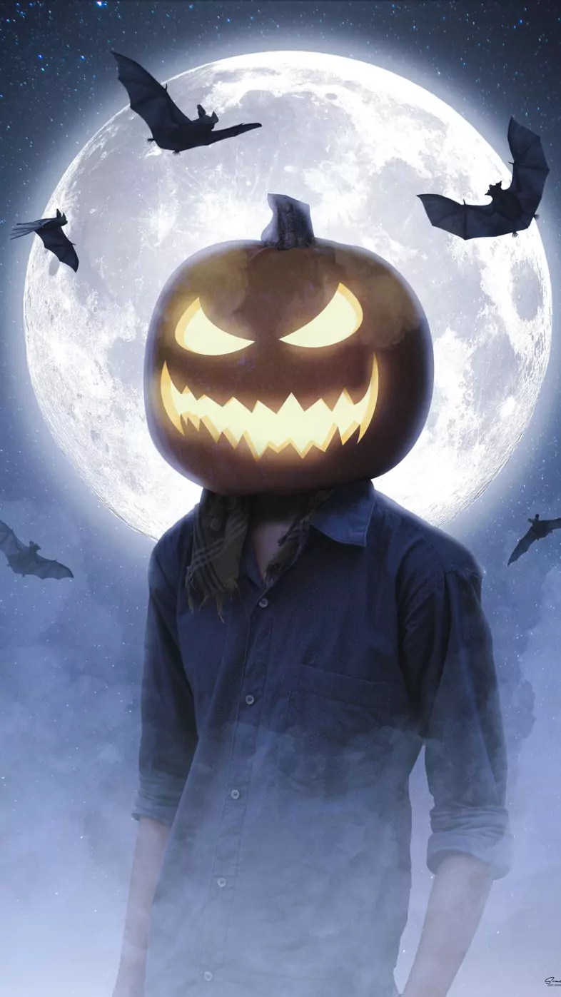 halloween mask boy wallpaper