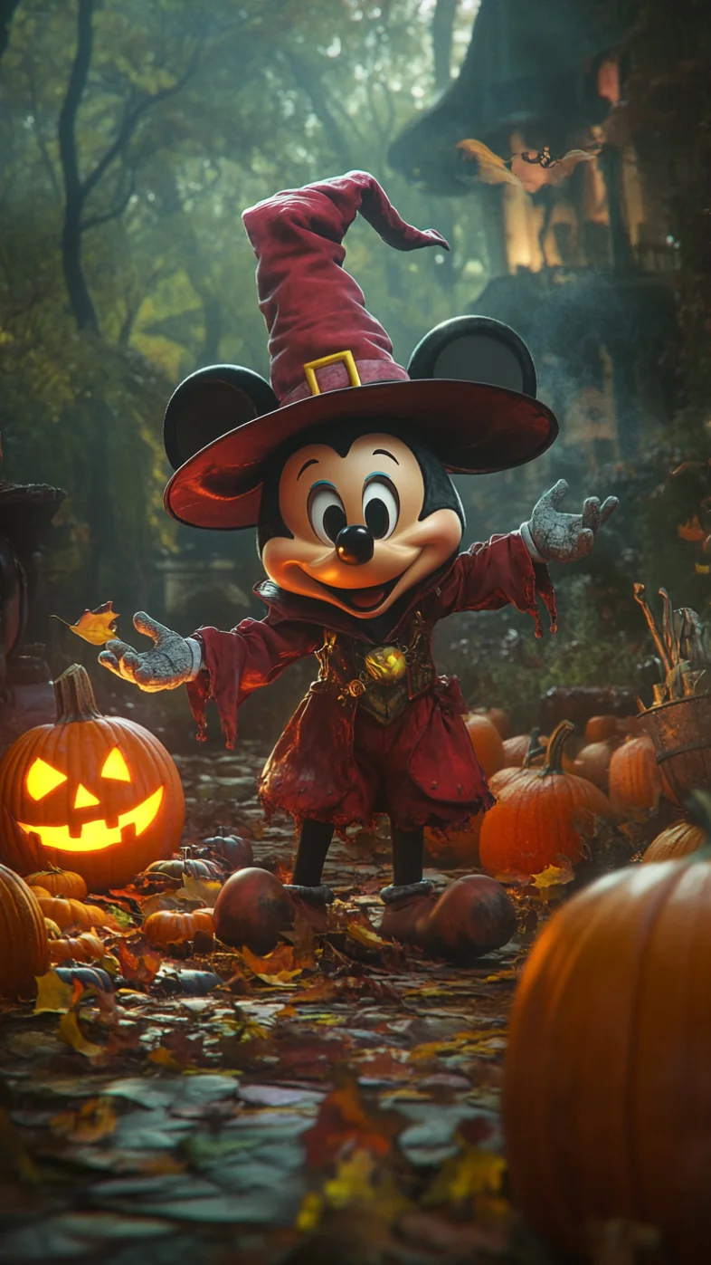 halloween mickey cartoon wallpaper