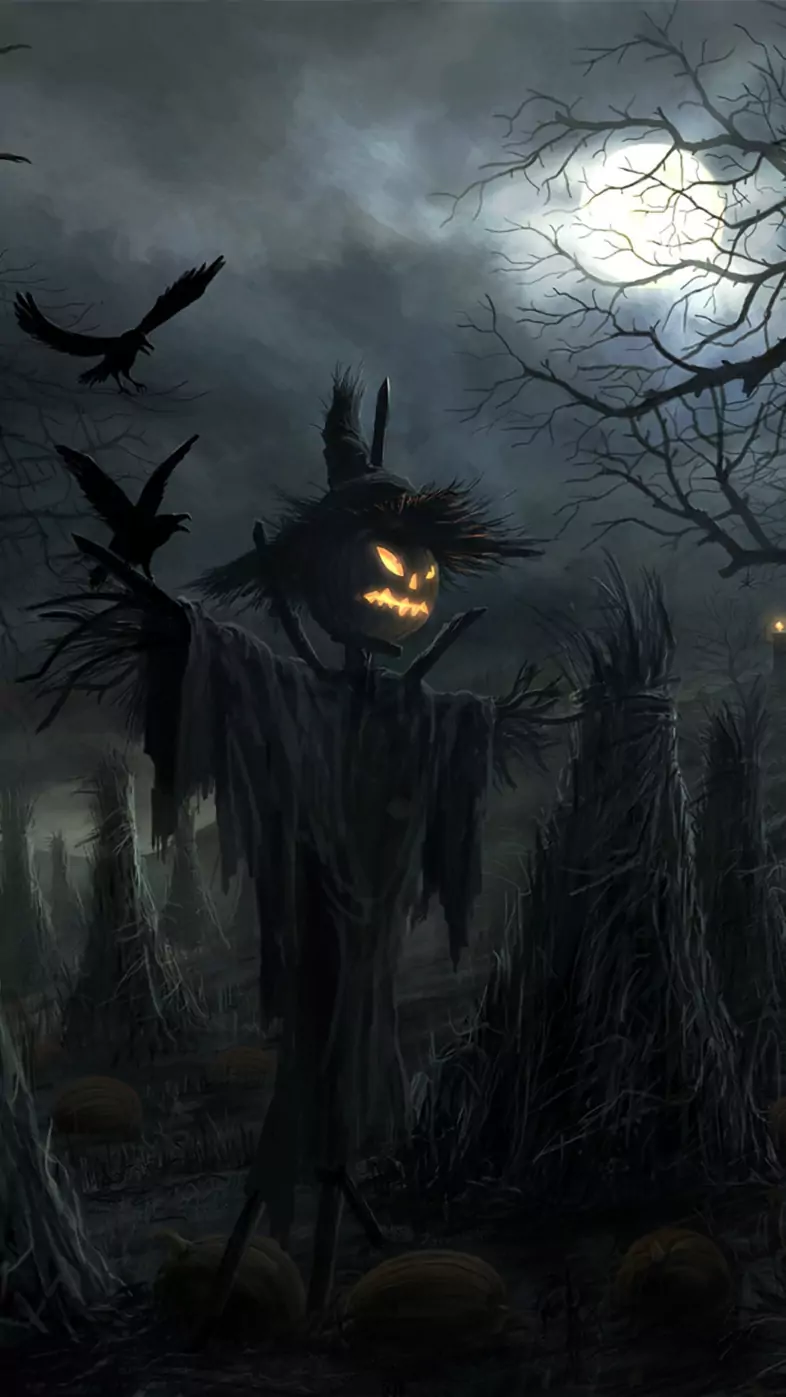 halloween scarecrow wallpaper