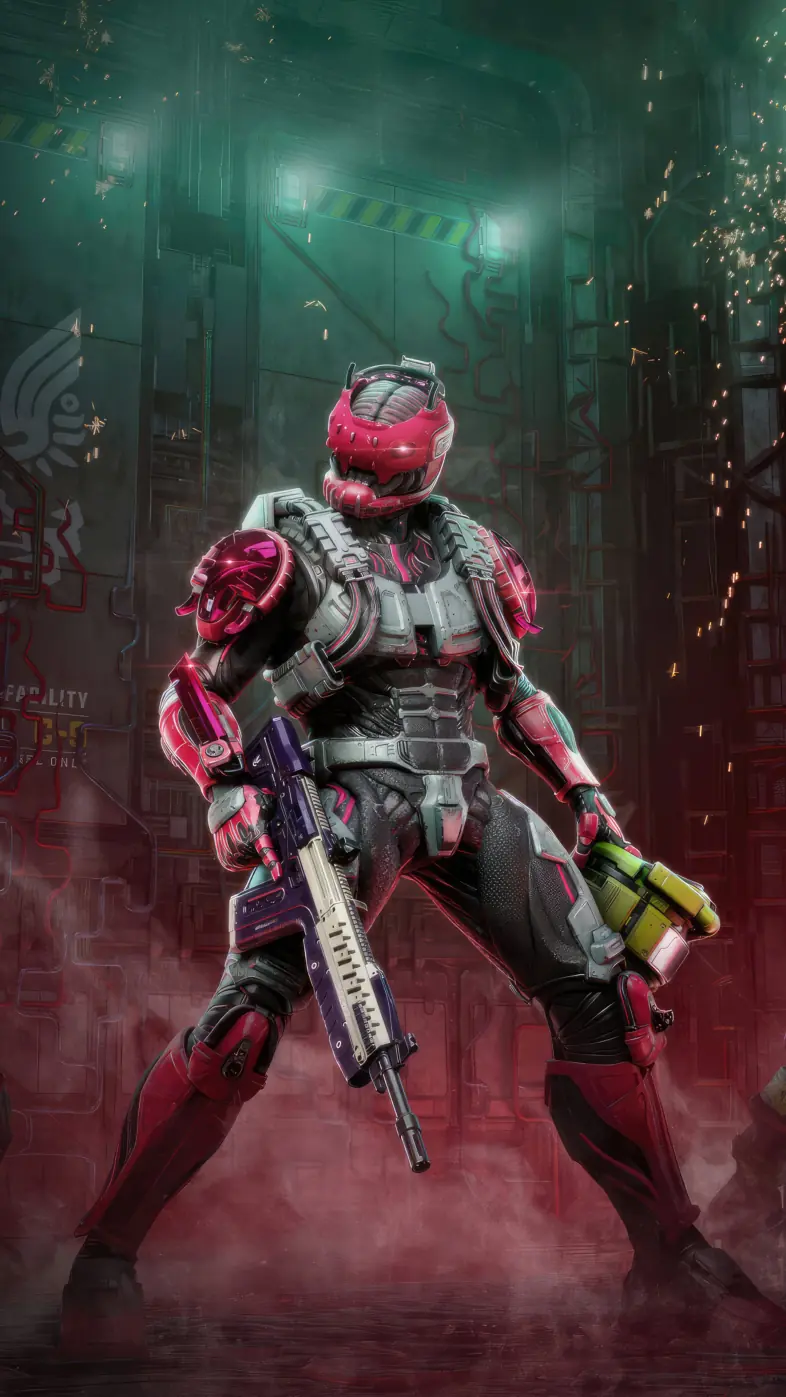 halo infinite cyber game wallpaper