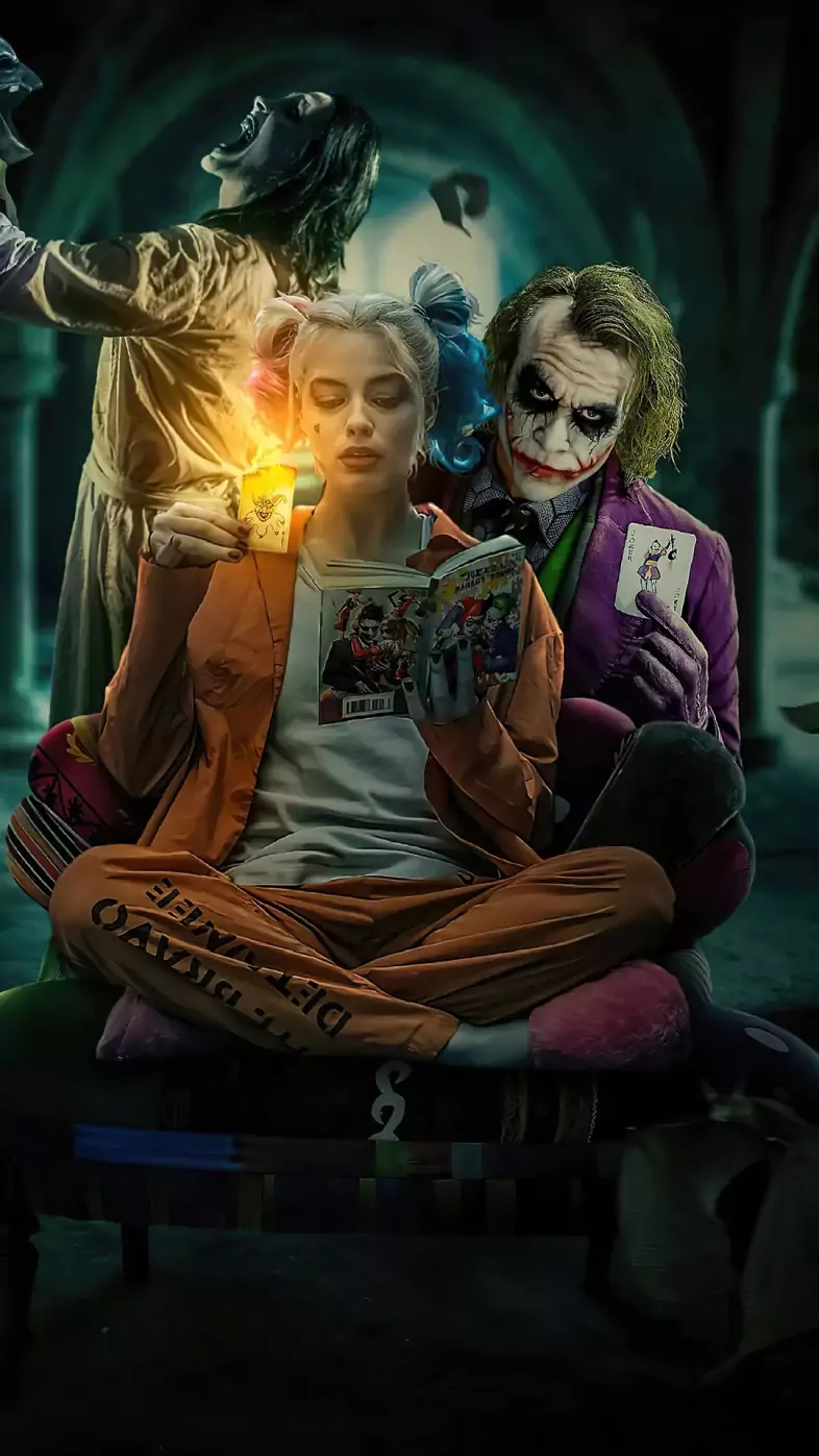 harley quinn and joker girl wallpaper