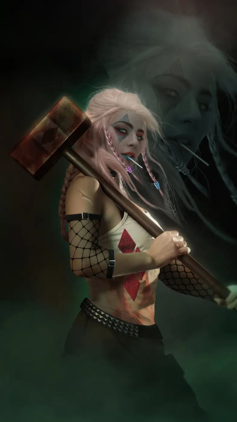 harley quinn in joker wallpaper
