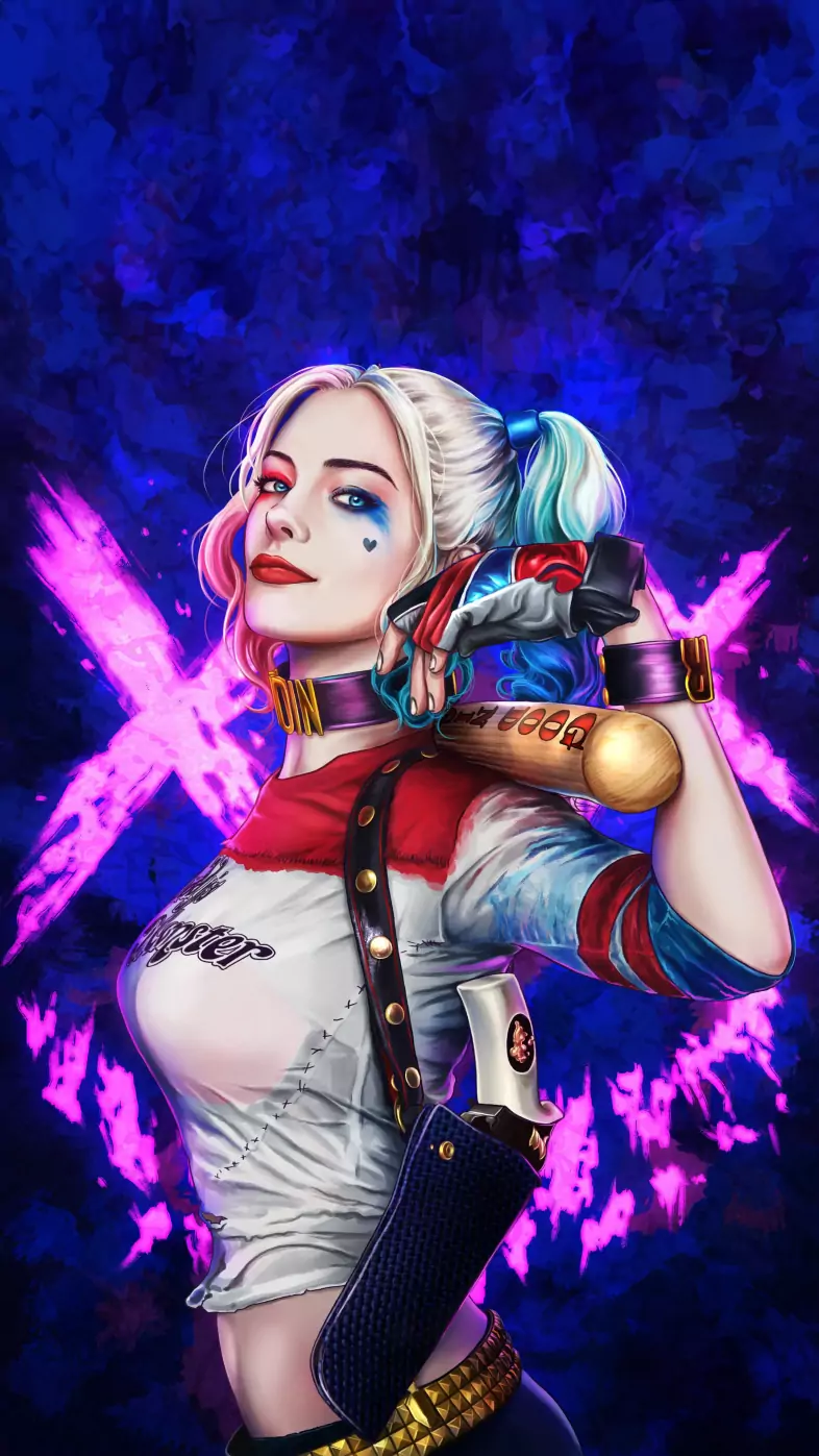harley quinn zany antics joker wallpaper