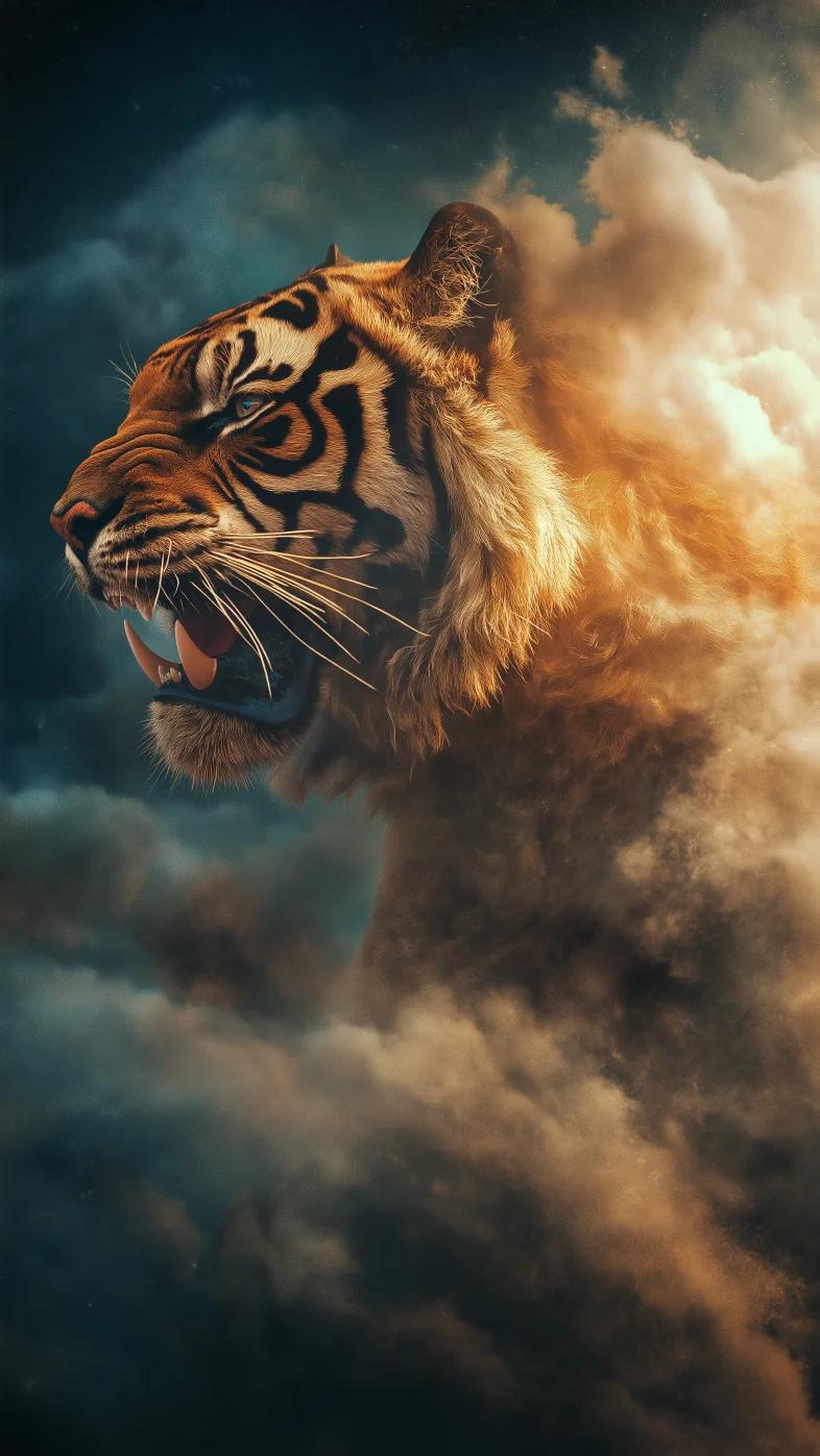 head of a tiger  wallpaper