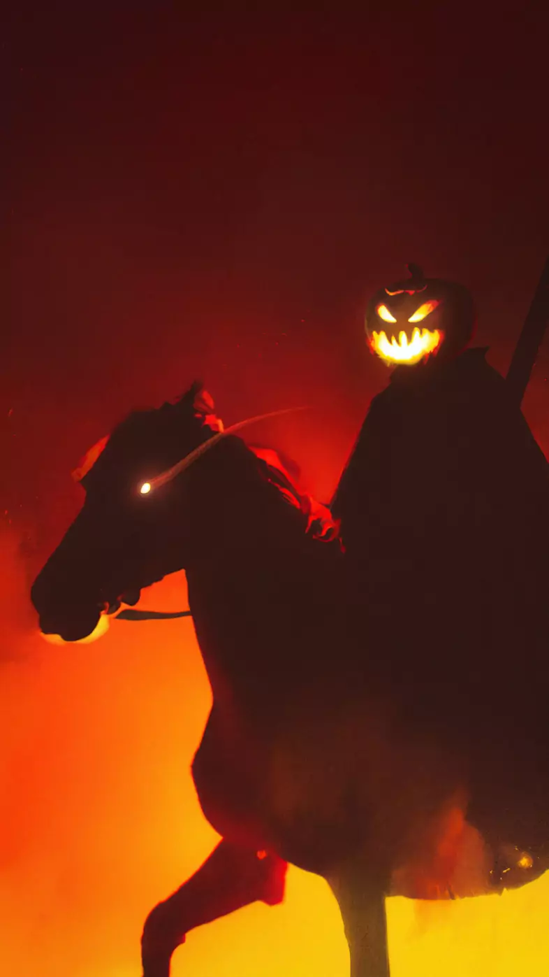 headless horseman halloween wallpaper