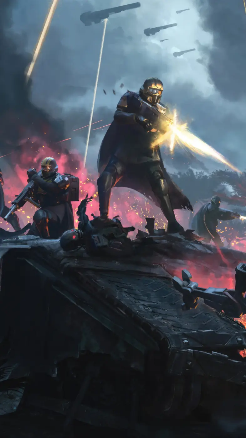 helldivers 2 playstation game wallpaper
