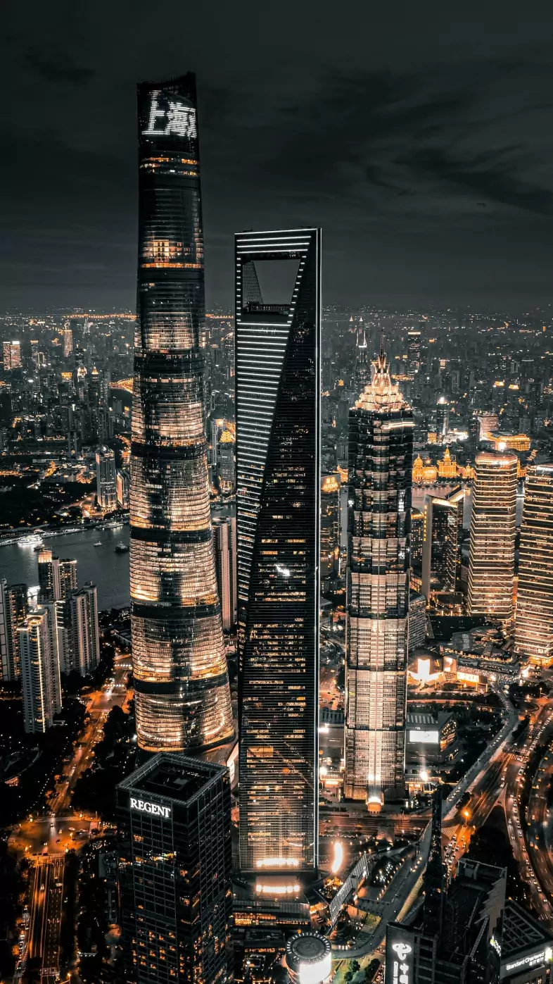hong kong skyscraper cityscape wallpaper