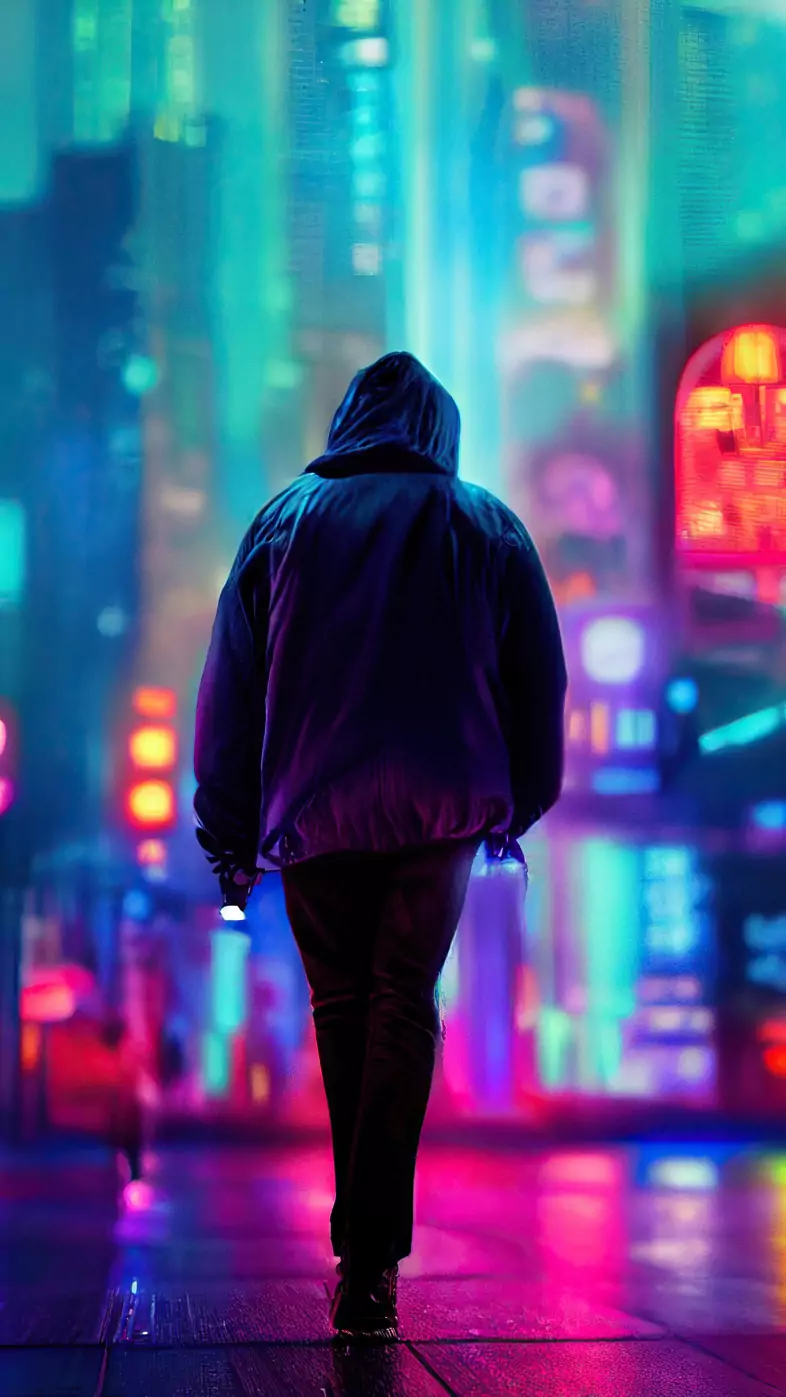 hoodium neon wallpaper