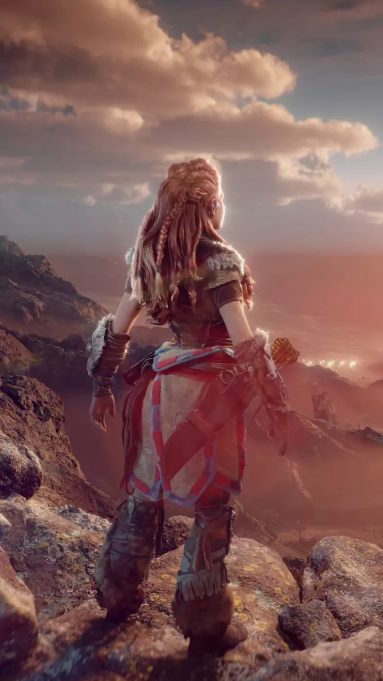 horizon forbidden west aloy playstation game wallpaper