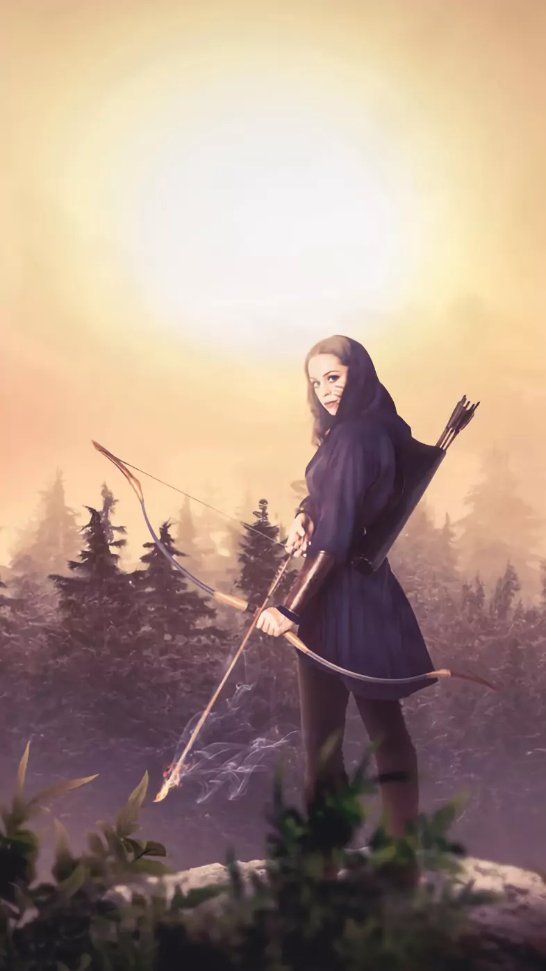 huntress girl wallpaper