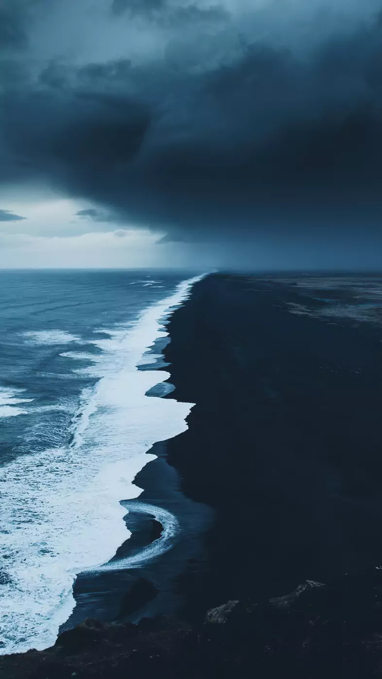 iceland blue beach wallpaper