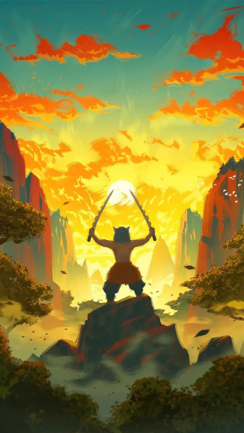 inosuke demon slayer anime wallpaper