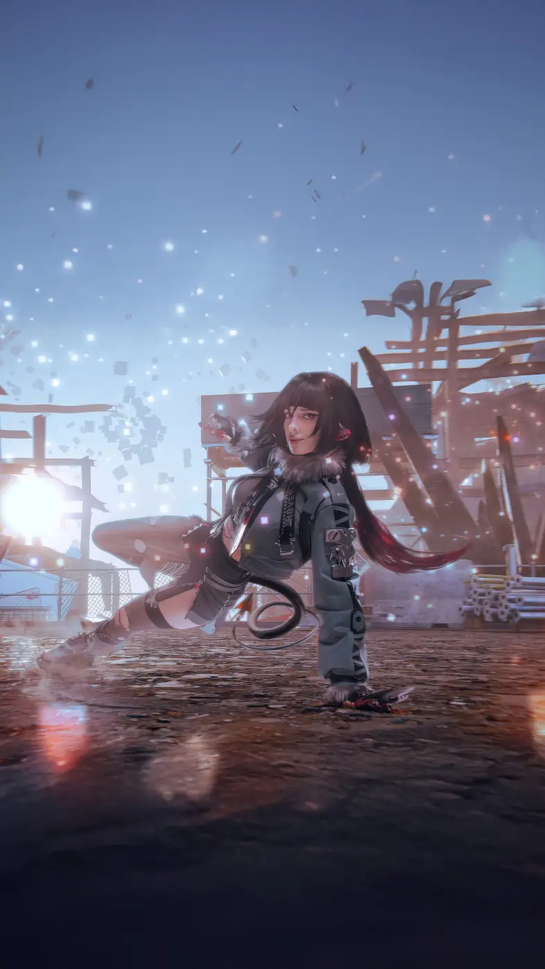 jane doe from zenless game wallpaper