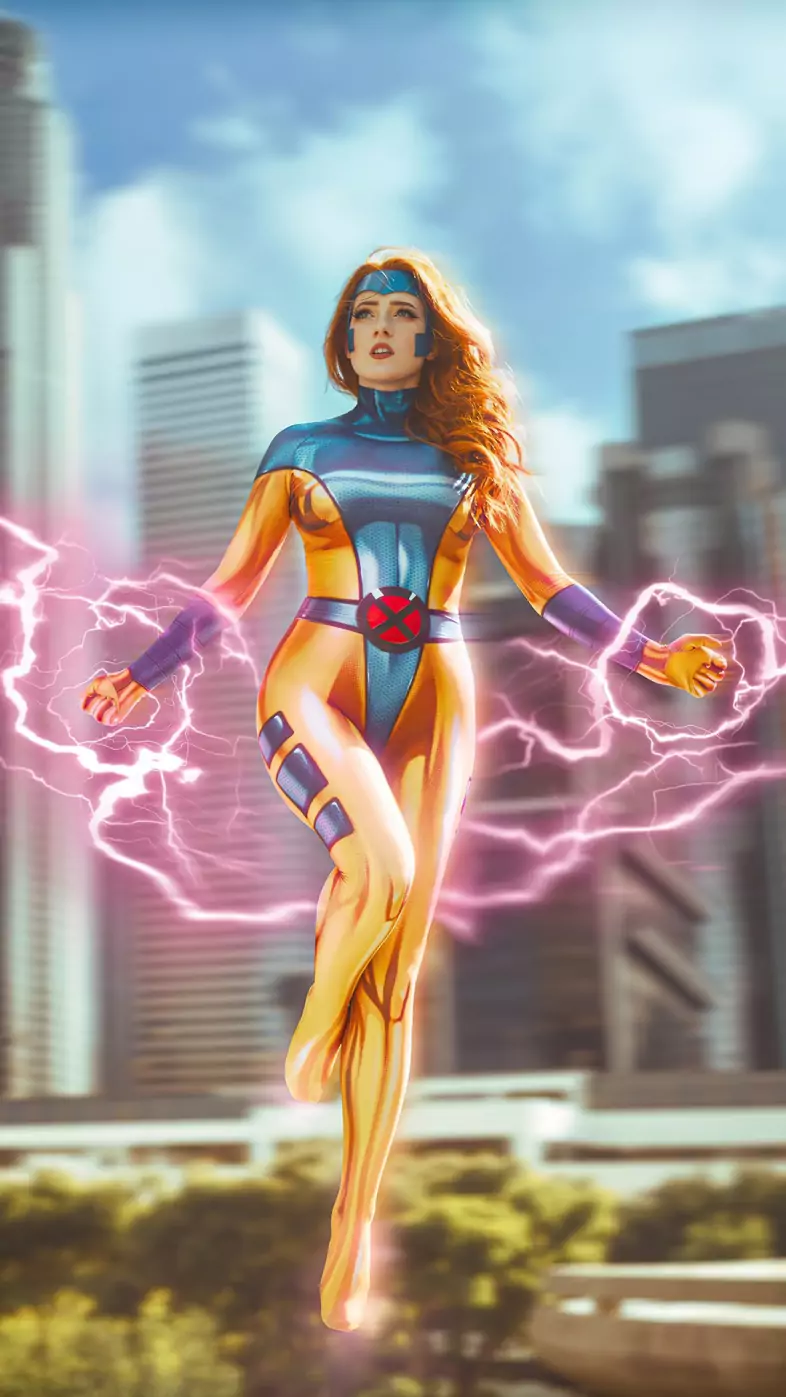 jean grey cosplay powers wallpaper