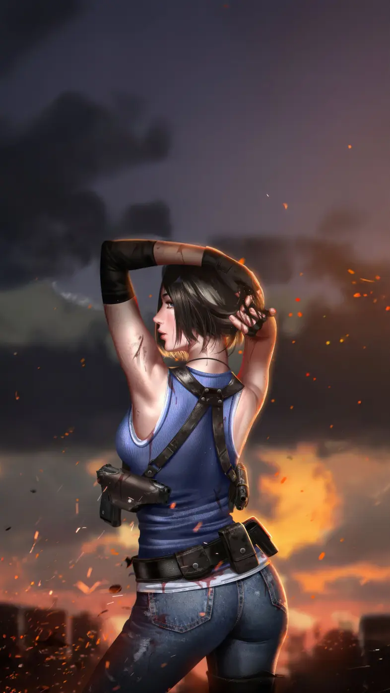 jill valentine resident evil game wallpaper